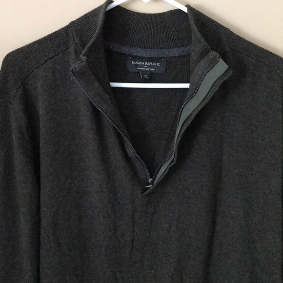Banana Republic zip neck premium lux yarn sweater - Picture 3 of 8